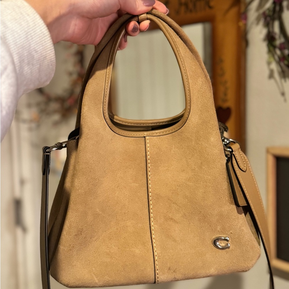 RARE COACH LANA 23 suede purse